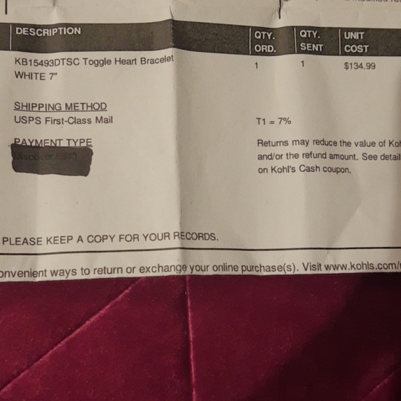 NWOT Sterling Silver Diamond ❤️ Toggle Bracelet - Picture 5 of 5